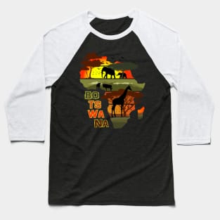 Botswana Baseball T-Shirt